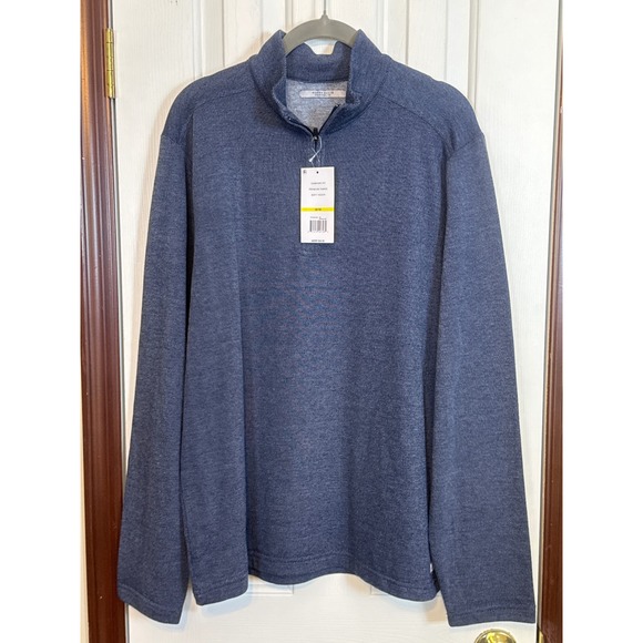 Perry Ellis Portfolio Quarter Zip Pullover Soft Touch Comfort Fit‎ M/M - Picture 1 of 5